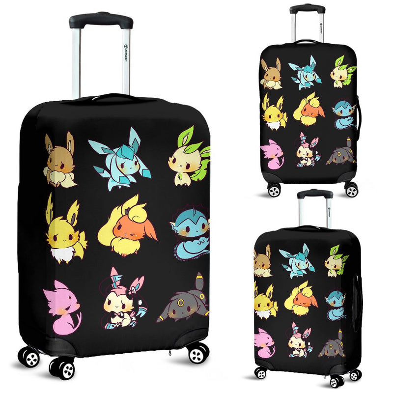 Cute Eevee Luggage Cover Suitcase Protector Nearkii