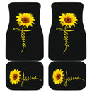 Sunflowers Jesus Front And Back Car Mats (Set Of 4) Nearkii