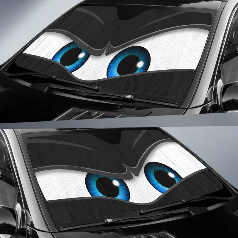 Black Angry Eyes Car Auto Sun Shades Nearkii