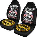 Best I'M A Proud Veteran And A Dad. Premium Custom Car Seat Covers Decor Protector Nearkii