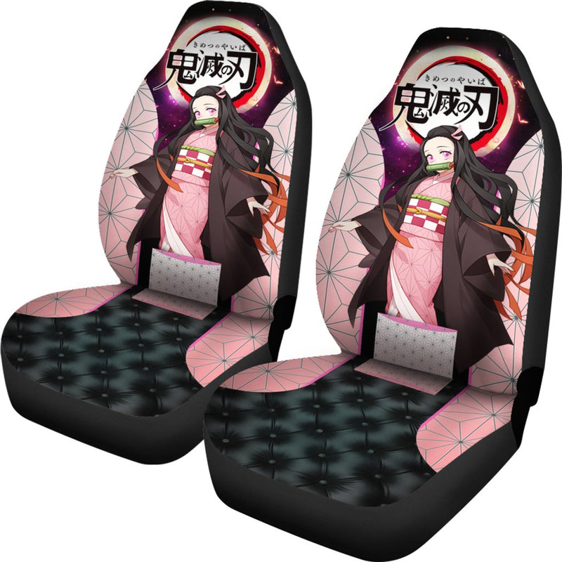 Nezuko Demon Slayer Anime Custom Car Premium Custom Car Seat Covers Decor Protectors Nearkii