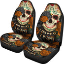 Skull Mandala I Do What I Want Car Seat Cover Nearkii
