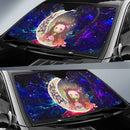 Nezuko Demon Slayer Love You To The Moon Galaxy Car Auto Sunshades Nearkii