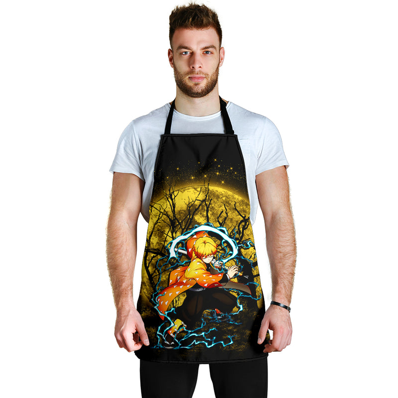 Zenitsu Moonlight Custom Apron Best Gift For Anyone Who Loves Cooking