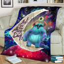 Monster Inc Sully And Mike Love You To The Moon Galaxy Blanket Nearkii