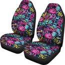 Best Abstract Seamless Fashion Print Premium Custom Car Seat Covers Decor Protector Nearkii