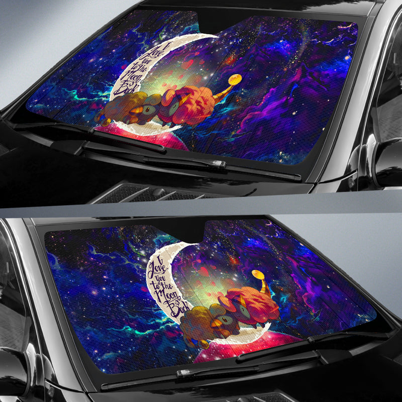 Mareep Pokemon Love You To The Moon Galaxy Car Auto Sunshades Nearkii