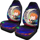 Cute Hinata Haikyuu Love You To The Moon Galaxy Car Seat Covers