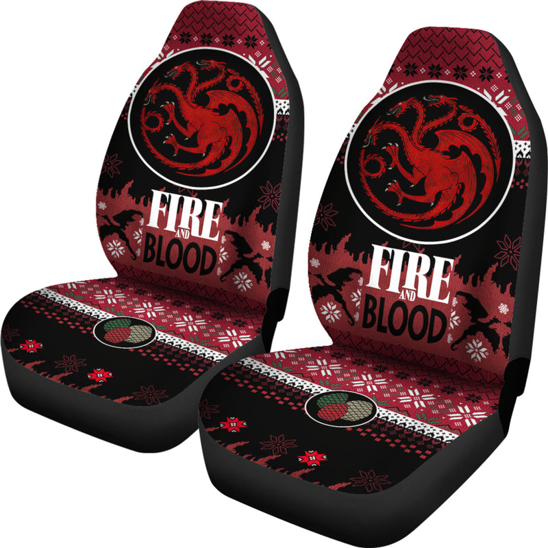 Christmas Game Of Thrones Targaryen Christmas Premium Custom Car Seat Covers Decor Protectors Nearkii