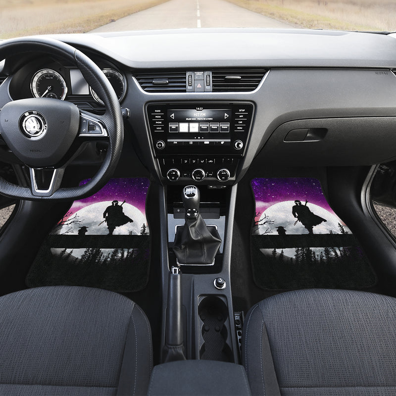 The Mandalorian And Baby Yoda Moon Night Car Floor Mats Car Accessories Nearkii