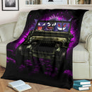Gengar Pokemon Ghost Halloween Moonlight Jeep Funny Premium Blanket Nearkii