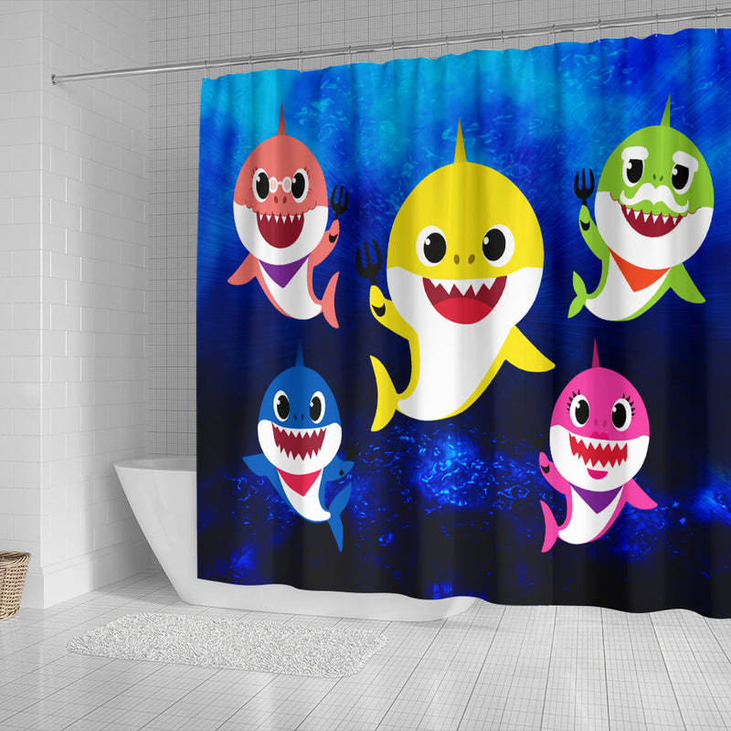 Baby Shark Shower Curtain Nearkii