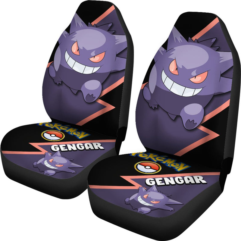 Gengar Car Seat Covers Custom Anime Pokemon Car Accessories Nearkii