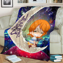 Nami One Piece Love You To The Moon Galaxy Premium Blanket Nearkii