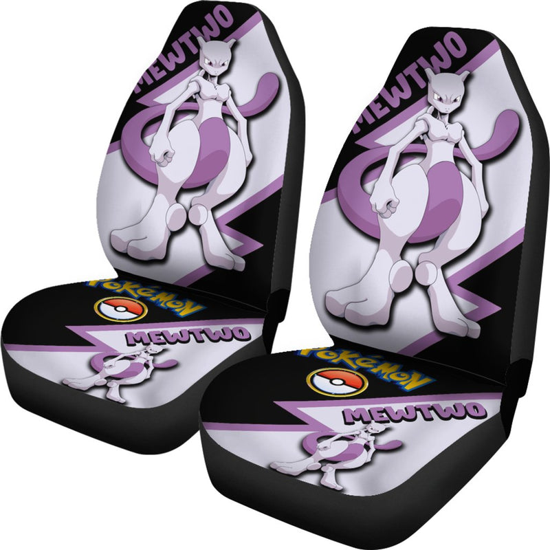 Mewtwo Car Seat Covers Custom Anime Pokemon Car Accessories Nearkii