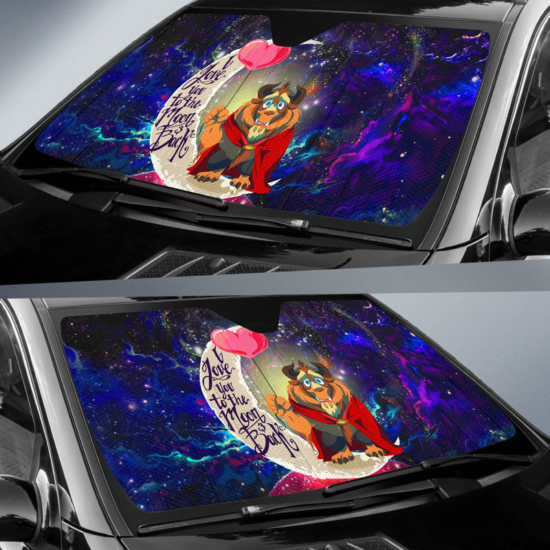 Beauty And The Beast Love You To The Moon Galaxy Car Auto Sunshades Nearkii
