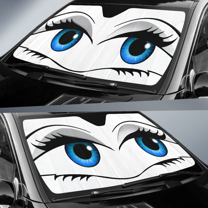 Funny Cute Anime Lady Cartoon Girly White Car Auto Sunshades Nearkii