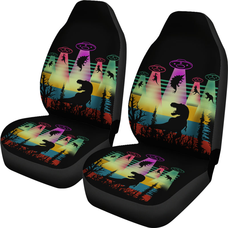 T Rex Alien Dinosaur Jurassic Park Premium Custom Car Seat Covers Decor Protectors Nearkii