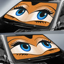 Funny Cute Anime Lady Cartoon Girly Orange Car Auto Sunshades Nearkii