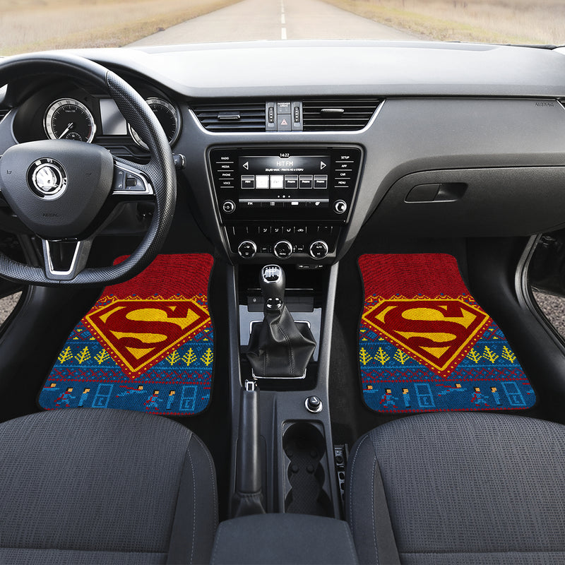 Superman Christmas Car Floor Mats Car Accessories Nearkii