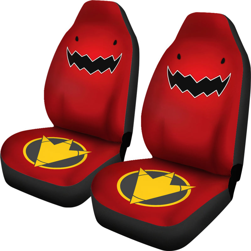 Red Dino Thunder Power Rangers Premium Custom Car Seat Covers Decor Protectors Nearkii