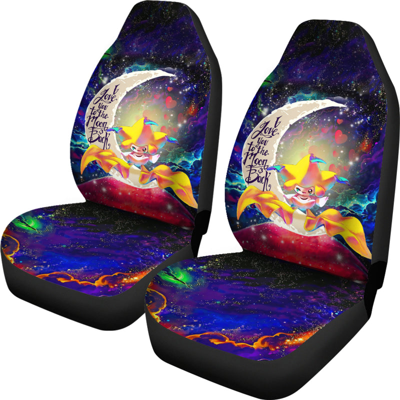 Jirachi Pokemon Love You To The Moon Galaxy Premium Custom Car Seat Covers Decor Protectors Nearkii