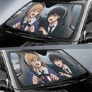 Chainsaw Man Anime Power And Kobeni Car Auto Sunshades Nearkii