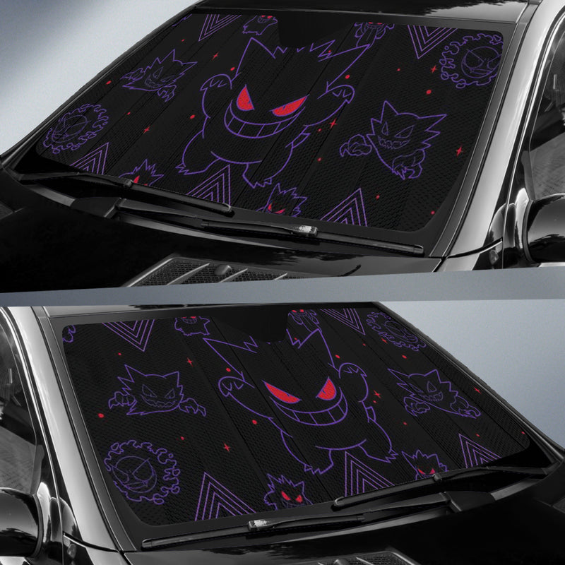 Gengar Pokemon Car Auto Sunshades Nearkii