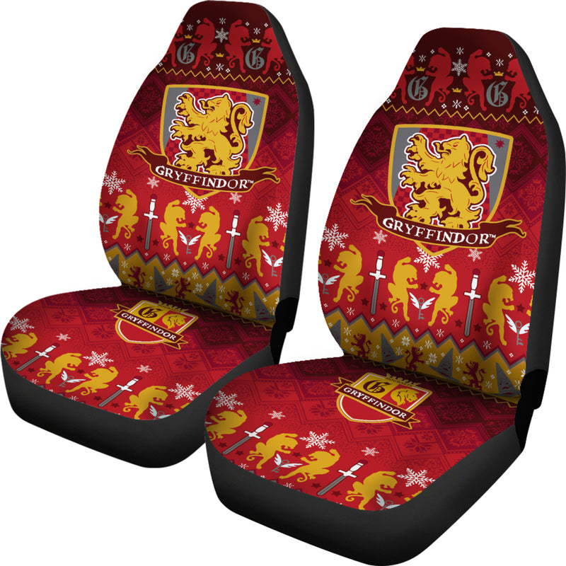 Harry Potter Gryffindor Christmas Premium Custom Car Seat Covers Decor Protectors Nearkii