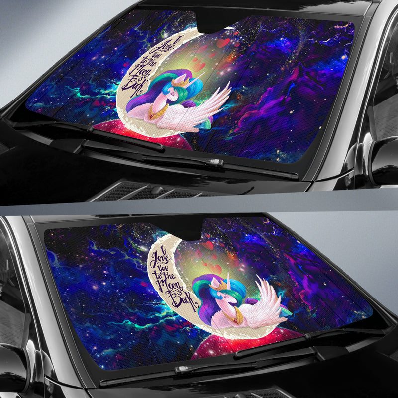 Beauty Unicorn Love You To The Moon Galaxy Car Auto Sunshades Nearkii