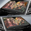 Kimetsu No Yaiba Tanjiro Nezuko Zenitsu And Inosuke Driving Car Auto Sunshades Nearkii