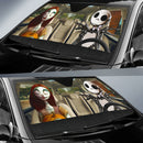 Nightmare Before Christmas Jack And Sally Couple Driving Car Auto Sunshades Nearkii