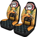 Zenitsu Demon Slayer Anime Custom Car Premium Custom Car Seat Covers Decor Protectors Nearkii