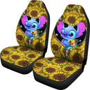 Stitch Sunflower Zipper Premium Custom Car Seat Covers Decor Protectors Nearkii