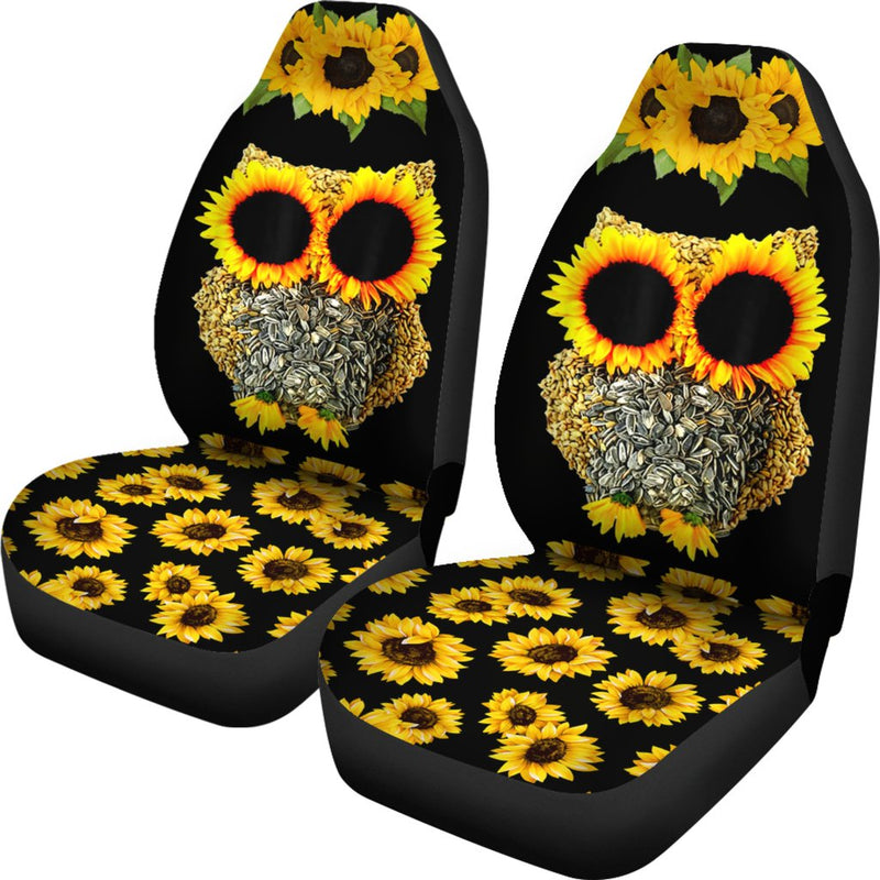 Best Owl Sunflower Premium Custom Car Seat Covers Decor Protector Nearkii