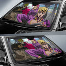 JoJo's Bizarre Adventure Giorno Jotaro Doppio Dio And Hirose Car Auto Sunshades Nearkii