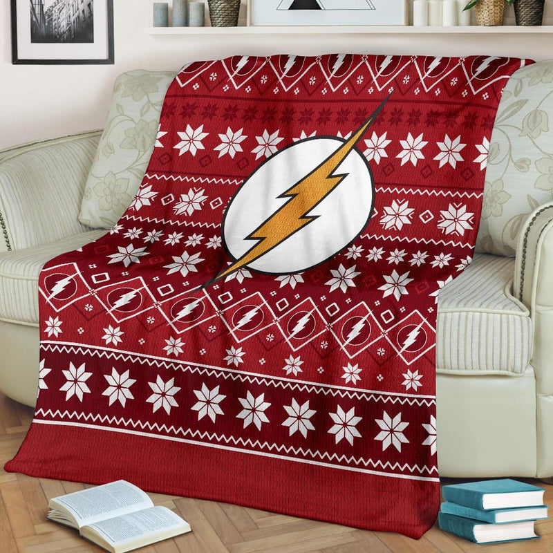 The Flash Art Ugly Christmas Custom Blanket Home Decor Nearkii