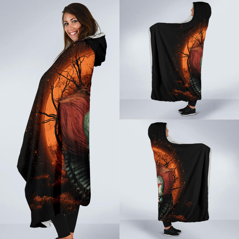 It Horror Movie Moonlight Economy Hooded Blanket Nearkii