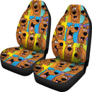 Scooby Doo Face Premium Custom Car Seat Covers Decor Protectors Nearkii