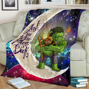 Hulk And Loki Love You To The Moon Galaxy Premium Blanket Nearkii