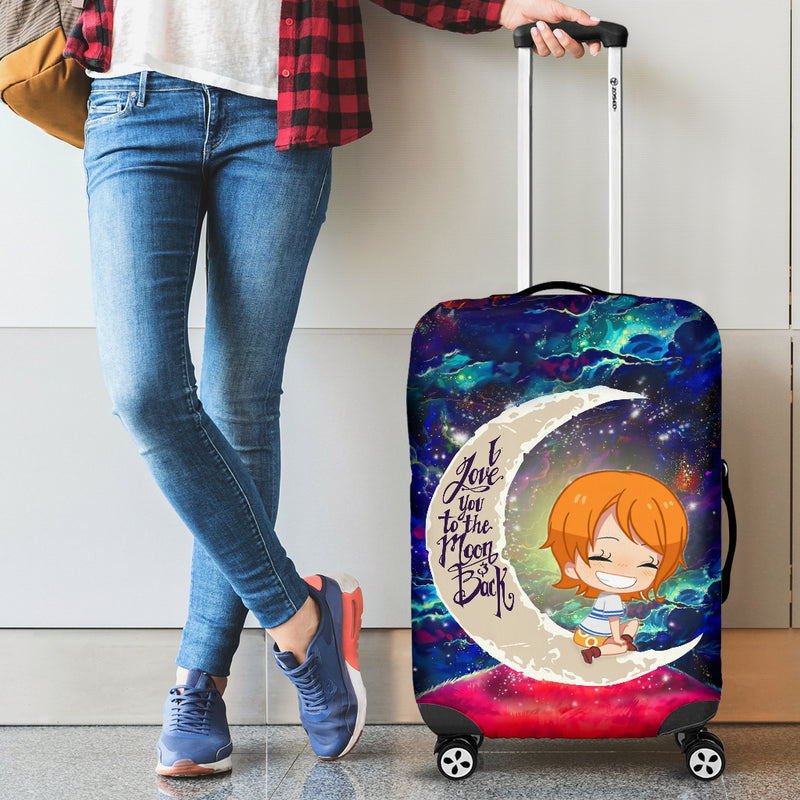 Nami One Piece Love You To The Moon Galaxy Luggage Cover Suitcase Protector Nearkii