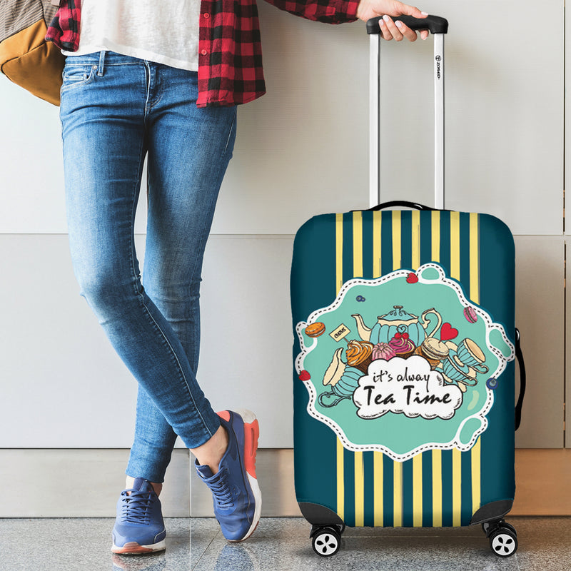 It Is Always Teatime Luggage Cover Suitcase Protector Nearkii