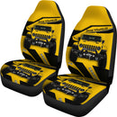 Jeep Yellow Premium Custom Car Seat Covers Decor Protectors Nearkii