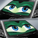 Funny Cute Anime Lady Cartoon Girly Green Car Auto Sunshades Nearkii
