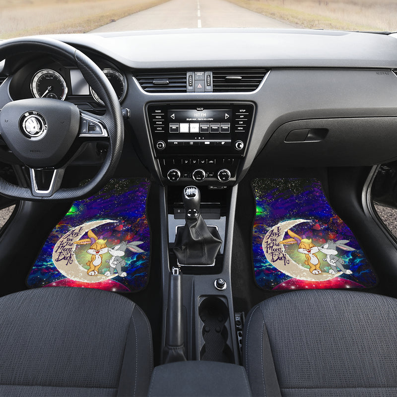 Bunny Couple Love You To The Moon Galaxy Car Floor Mats Car Accessories Nearkii