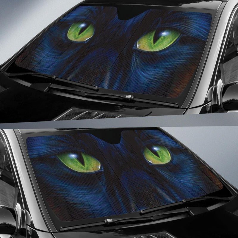 Animal Panther Blue Eyes Car Auto Sun Shades Nearkii