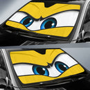 Yellow Angry Eyes Car Auto Sun Shades Nearkii
