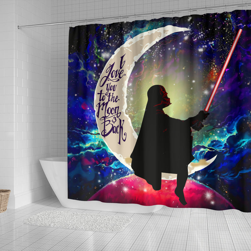 Star War Love You To The Moon Galaxy Shower Curtain Nearkii
