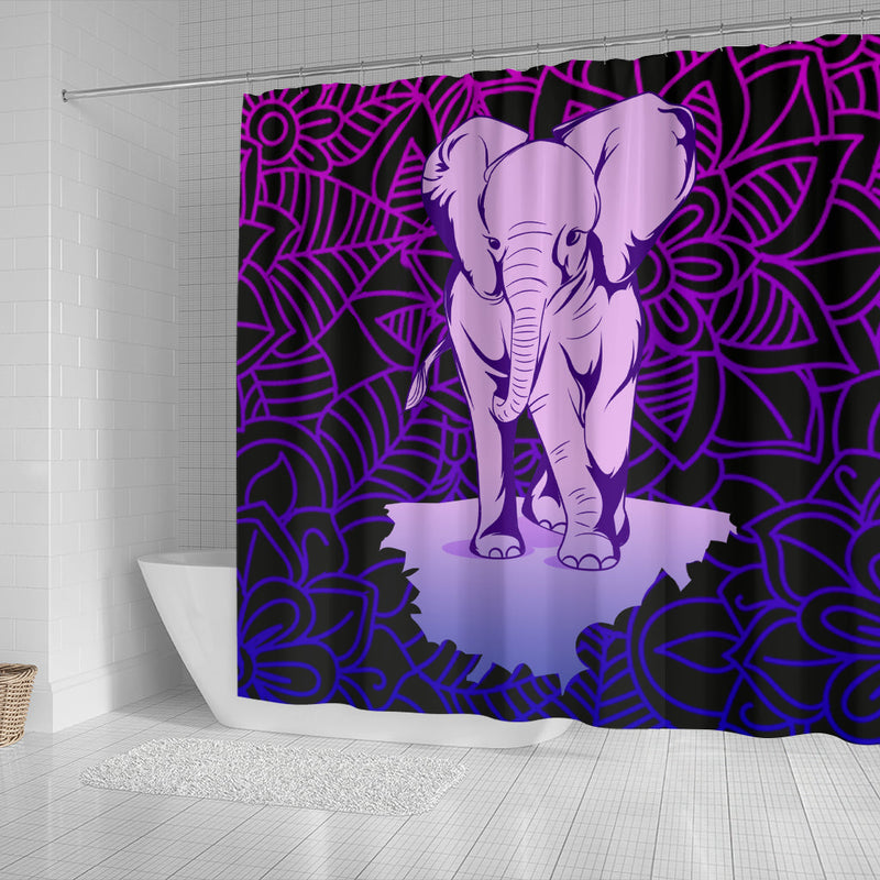 Color Elephant Shower Curtain Nearkii