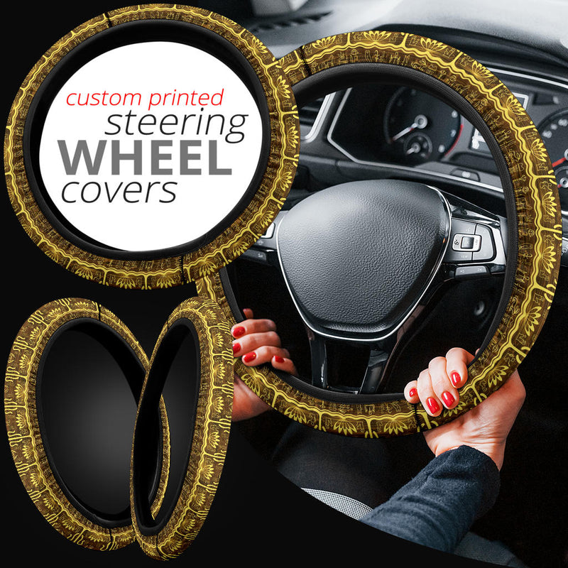 Fashion Egypt Seamless Premium Car Steering Wheel Cover Nearkii